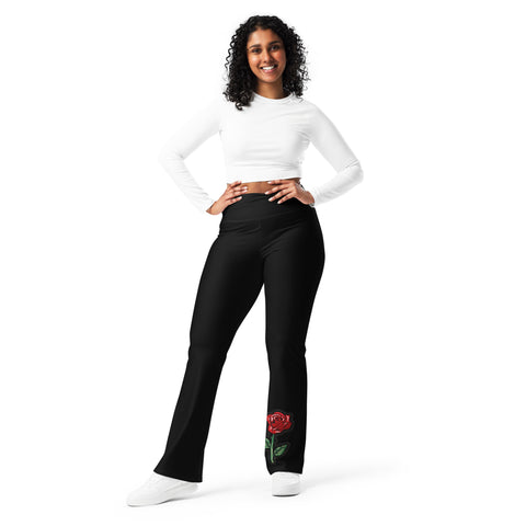 Rose Flare Leggings