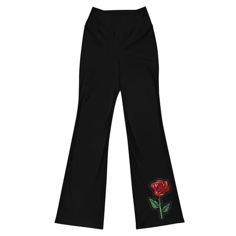 Rose Flare Leggings