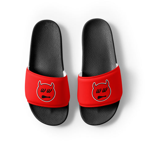 Whatever Works Men’s Slides "👿 Emoji"