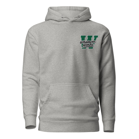 W Logo Embroidered Sweatsuit Top "Green/White/Black"